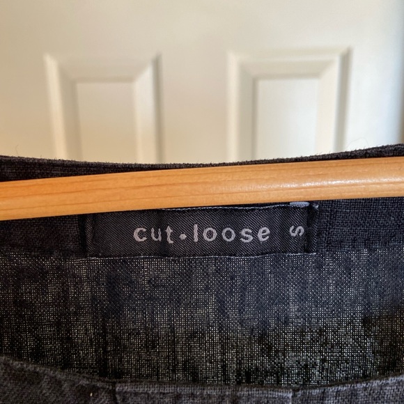 Cut loose Linen Shift Dress Minimalist with Pockets size small - Picture 4 of 6